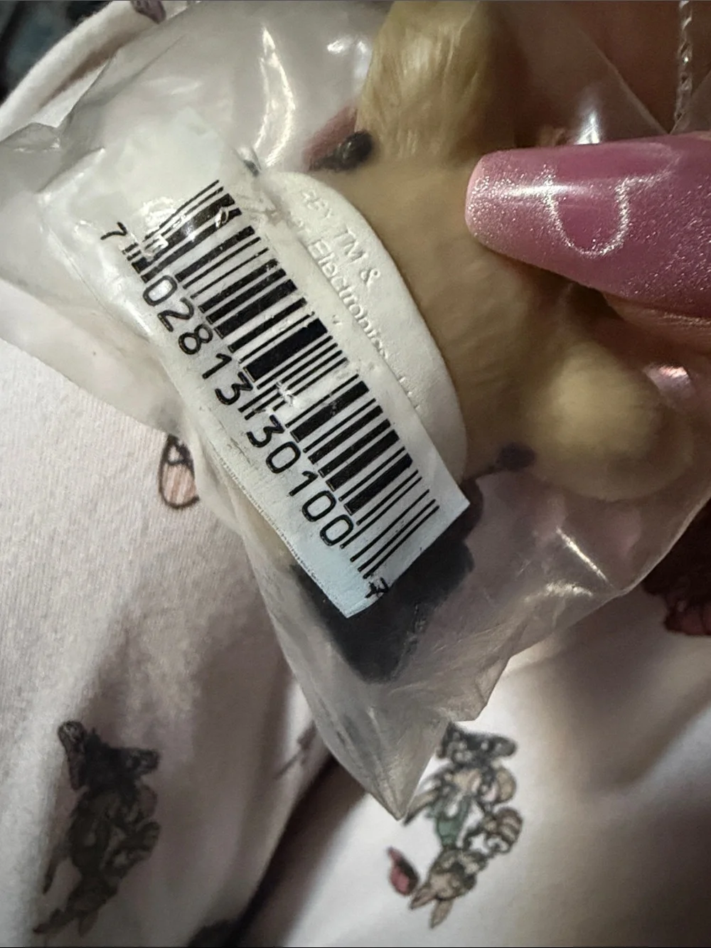 Novelty Vintage 2000 Bear Furby Doctor Finger Puppet  -